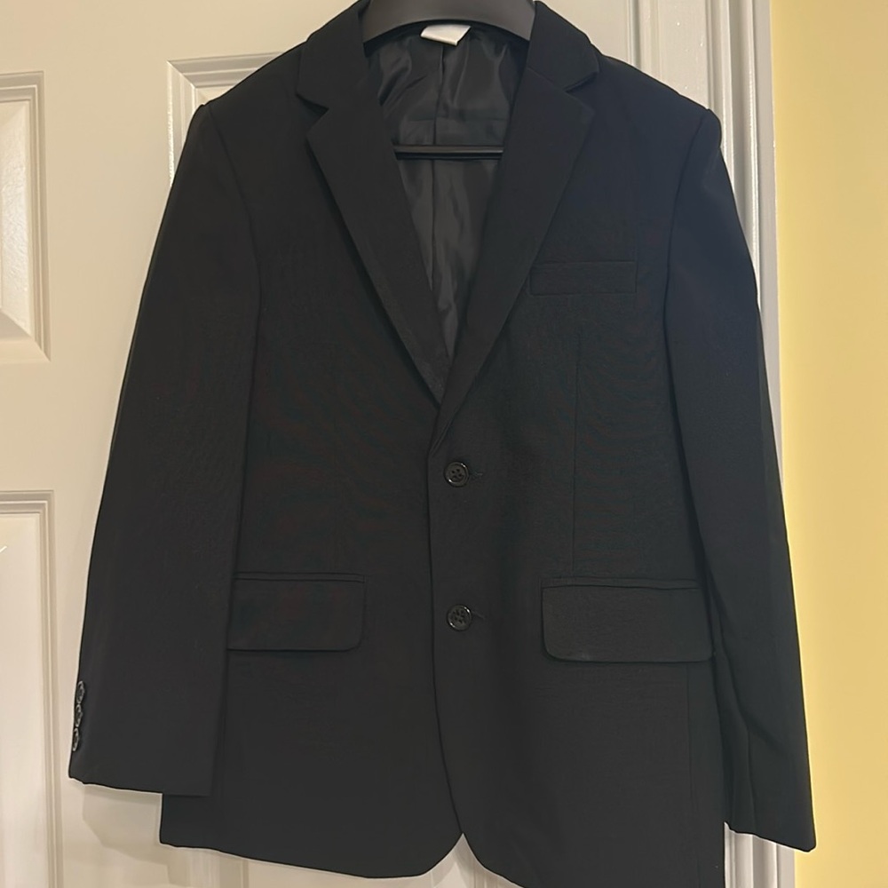 NWOT Rafael boys black sport coat jacket Size 7